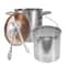 Deep Fryer Pot Stainless Steel Frying Pot With Mesh Steamer Basket Tempura Fryer Pot With Lid And T 4