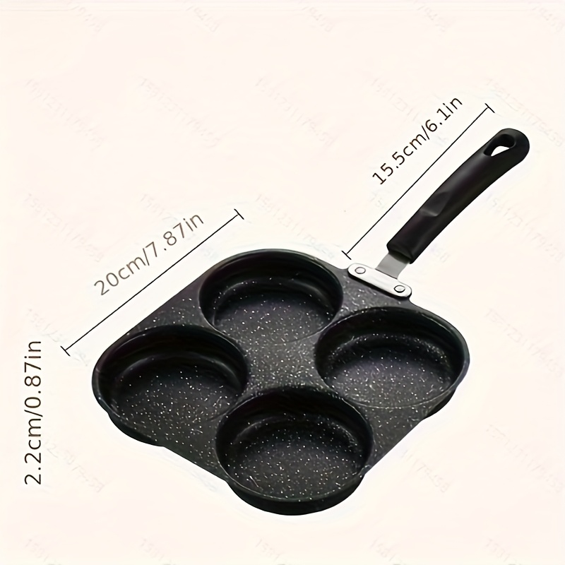 Cast Iron NonStick Omelette Pan Pancake Burger Cooker Ideal For Gas Electric Stoves MultiBurner De 2