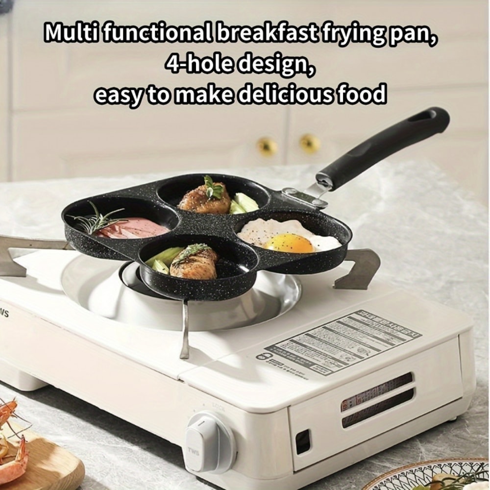 Cast Iron NonStick Omelette Pan Pancake Burger Cooker Ideal For Gas Electric Stoves MultiBurner De 3