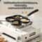 Cast Iron NonStick Omelette Pan Pancake Burger Cooker Ideal For Gas Electric Stoves MultiBurner De 3