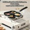 Cast Iron NonStick Omelette Pan Pancake Burger Cooker Ideal For Gas Electric Stoves MultiBurner De 3