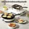 Cast Iron NonStick Omelette Pan Pancake Burger Cooker Ideal For Gas Electric Stoves MultiBurner De 4