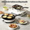 Cast Iron NonStick Omelette Pan Pancake Burger Cooker Ideal For Gas Electric Stoves MultiBurner De 4