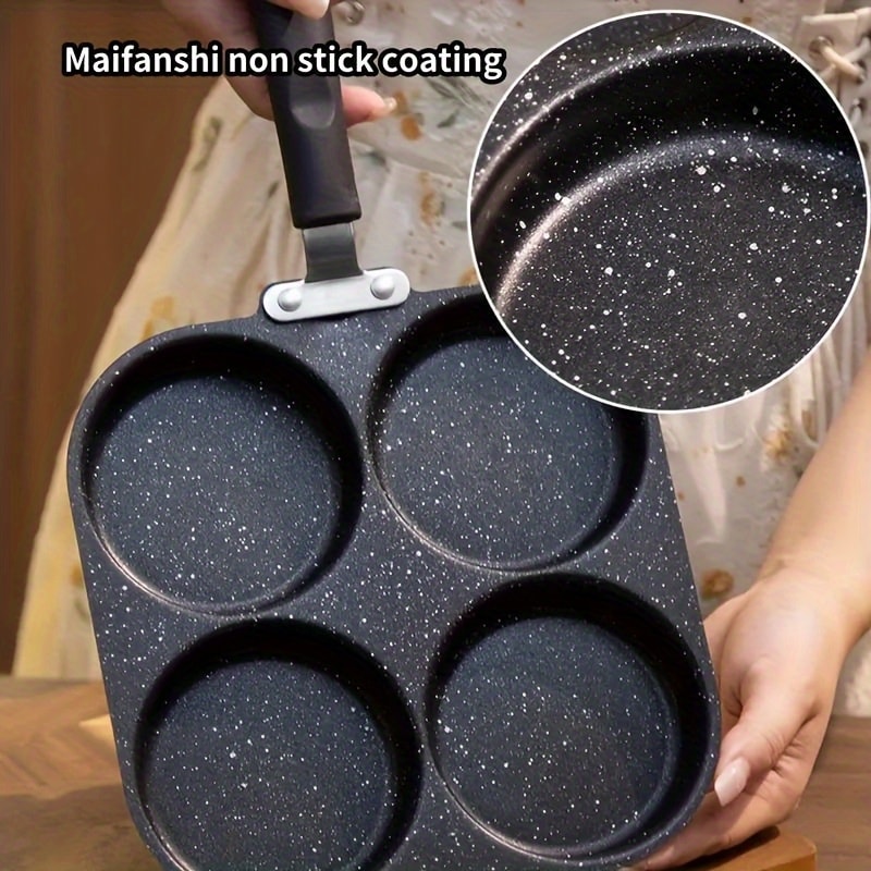 Cast Iron NonStick Omelette Pan Pancake Burger Cooker Ideal For Gas Electric Stoves MultiBurner De 5