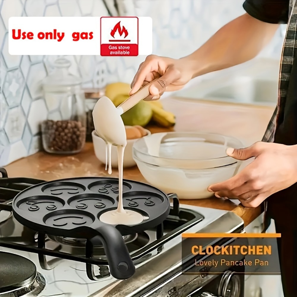 Nonstick Pancake Pan With Waffle Mold Durable Aluminum Alloy Perfect For Fluffy Pancakes Waffles Bl 2