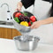 Stainless Steel Rice Washing Bowl With Drain Holes Vegetable Fruit Strainer Colander For Kitchen Si 1