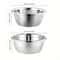 Stainless Steel Rice Washing Bowl With Drain Holes Vegetable Fruit Strainer Colander For Kitchen Si 5