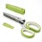 Multi-Blade Kitchen Scissors, Extra Large Stainless Steel Five Blade Vegetable Scissors with Onion Flower Cutter