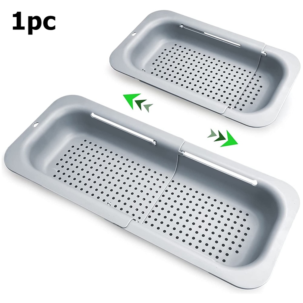 Home Colander Over the Sink, Kitchen Sink Strainer Basket, Collapsible Colander for Vegetables Fruits Pasta