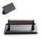 Heavy-Duty Cast Iron Rectangular Meat Press, Round Burger Press for Flat Top Grill, Steak Hamburger Grinder