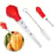 Stainless Steel Turkey Baster with Barbecue Basting Brush, Kitchen Meat Injector Syringe for Perfectly Flavored Meats