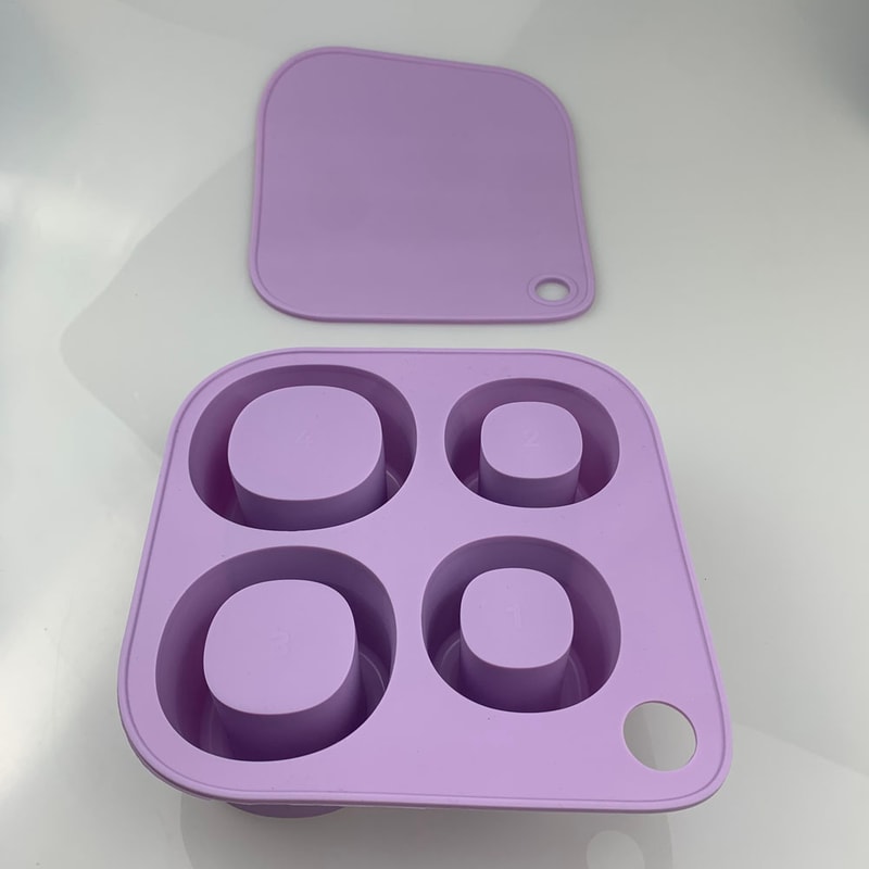 Ice Cube Tray Mold for Tumbler Stanley Cup, Silicone Cylinder Ice Cube Maker Mold with Lid, Perfect for Smooth Drinks