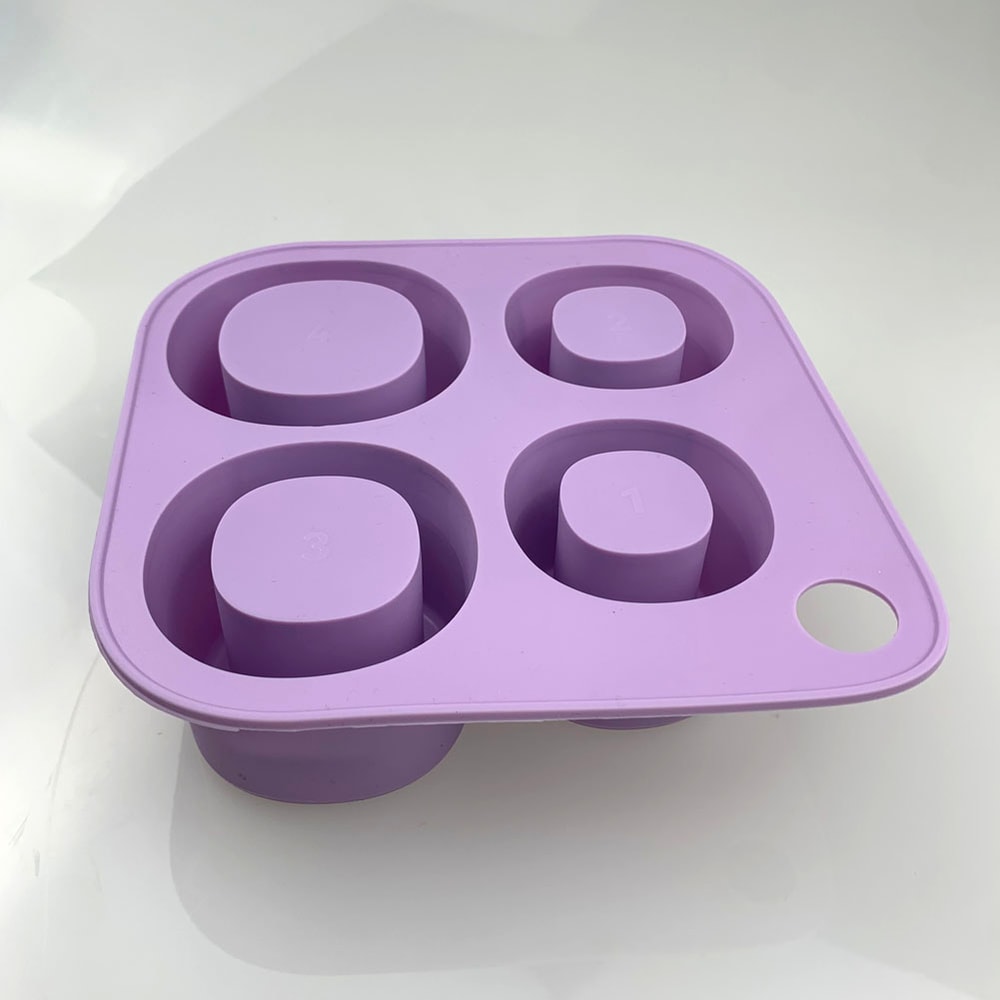 Ice Cube Tray Mold for Tumbler Stanley Cup, Silicone Cylinder Ice Cube Maker Mold with Lid, Perfect for Smooth Drinks