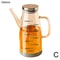 Glass Oil Pot, Kitchen Household Seasoning Bottle, Stainless Steel Hanging Oil Tank, Glass Oil Container for Easy