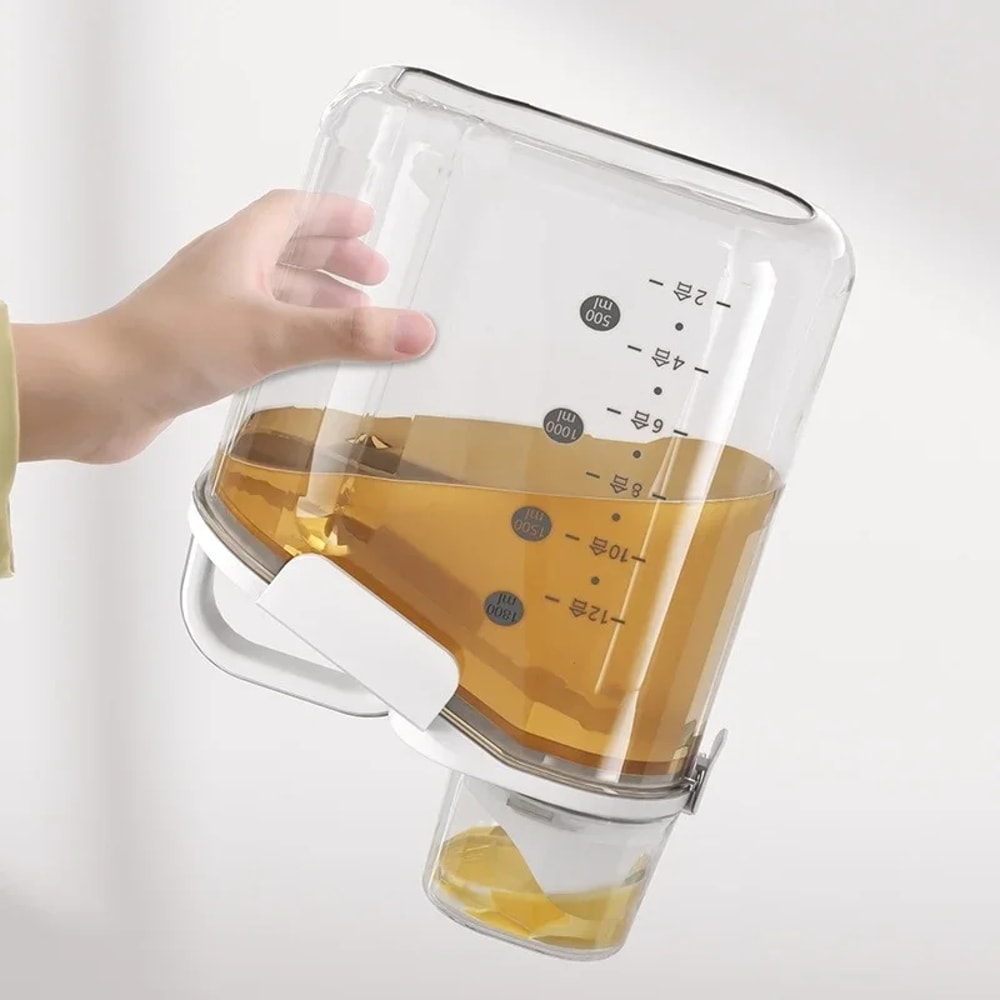 Grain Storage Tank Cereal Storage Box With Measuring Cup Food Bean Grain Sealed Jar Kitchen Dispens 3