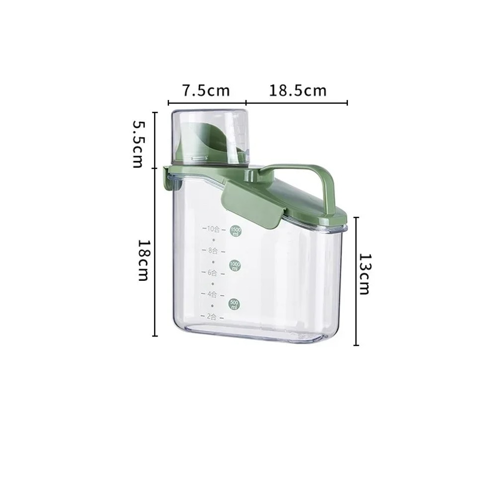 Grain Storage Tank Cereal Storage Box With Measuring Cup Food Bean Grain Sealed Jar Kitchen Dispens 6