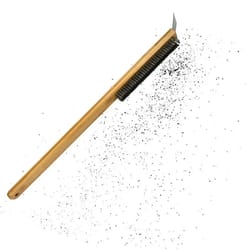 long handle pizza oven brush scraper, home grill tool cleaning brush, stainless steel scraper, pizza oven brush scraper