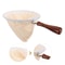 Reusable Coffee Filter Bag With Steel Ring Flannel Cloth Wood Handle Tea Strainer Pouch Kitchen Bre 0