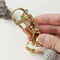 Portable Handmade Brass Keychain Birdie Keyring Creative Car Buckle Wire Winding Keyring Waist Pend 3