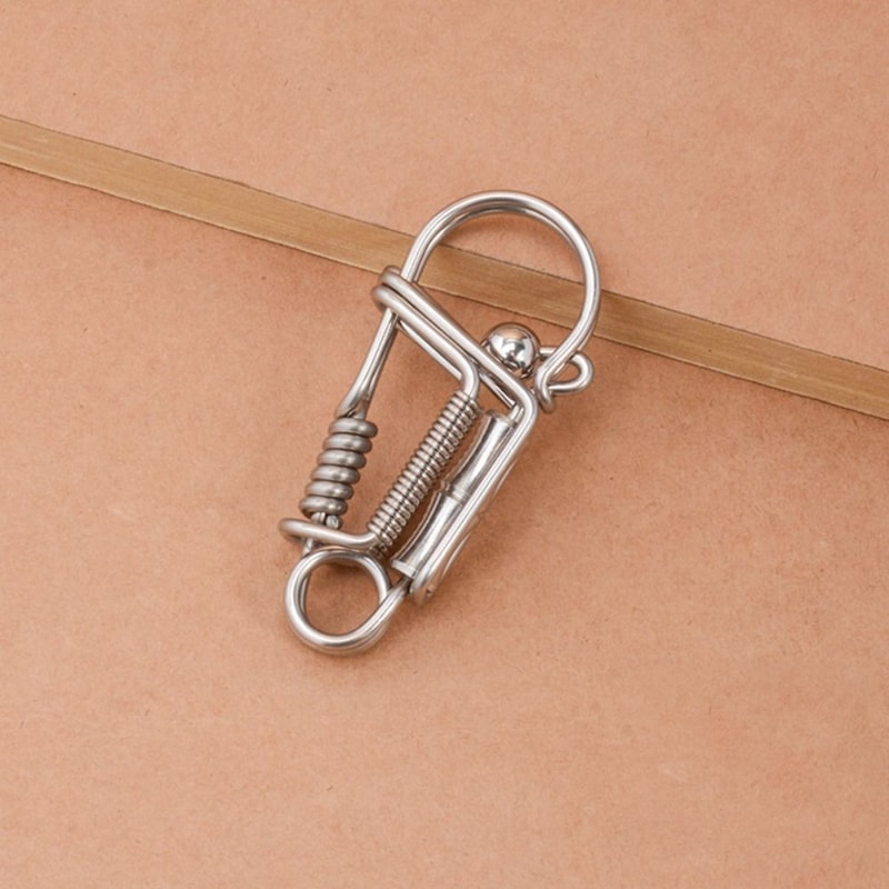 Portable Handmade Brass Keychain Birdie Keyring Creative Car Buckle Wire Winding Keyring Waist Pend 11