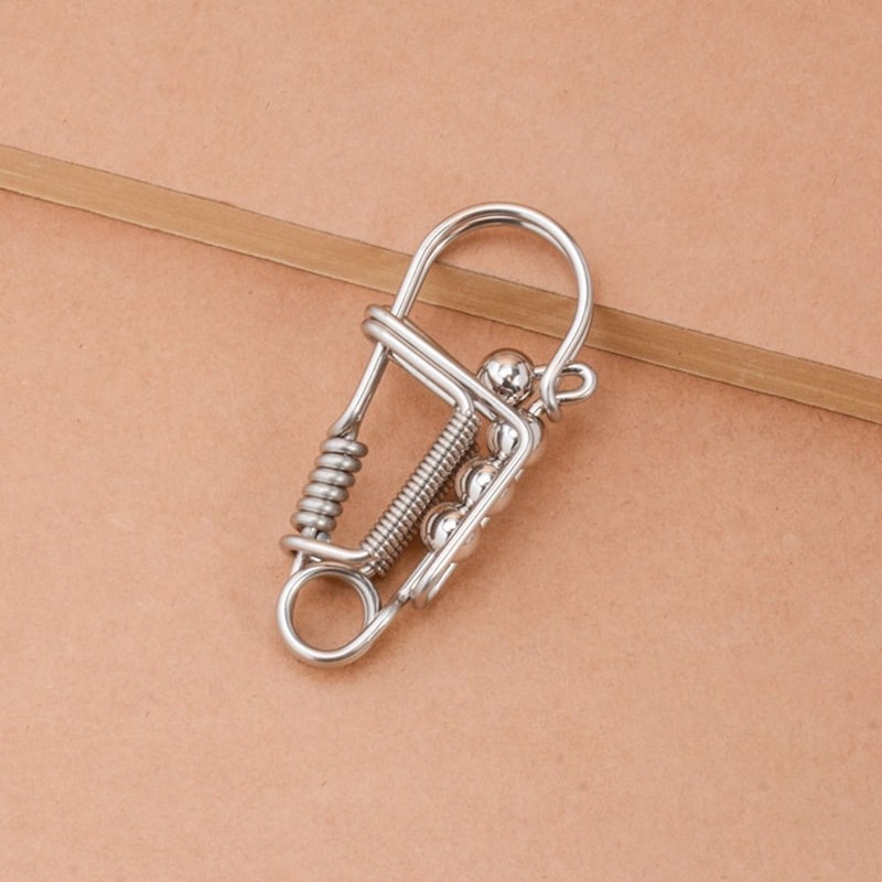 Portable Handmade Brass Keychain Birdie Keyring Creative Car Buckle Wire Winding Keyring Waist Pend 12