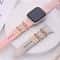 Metal Charms Watch Band Decoration Ring Apple Diamond Ornament For IWatch Bracelet Silicone Strap J