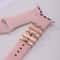 Metal Charms Watch Band Decoration Ring Apple Diamond Ornament For IWatch Bracelet Silicone Strap J