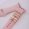 Metal Charms Watch Band Decoration Ring Apple Diamond Ornament For IWatch Bracelet Silicone Strap J