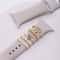 Metal Charms Watch Band Decoration Ring Apple Diamond Ornament For IWatch Bracelet Silicone Strap J