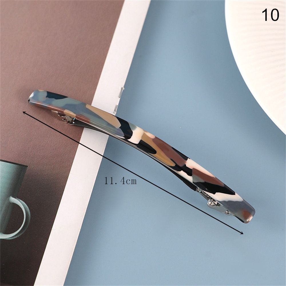 Geometric Leopard Acetate Hair Pin, Hair Clips for Gifts, Long Gifts Hair Accessories, Stylish Hairpins, Elegant Barrett