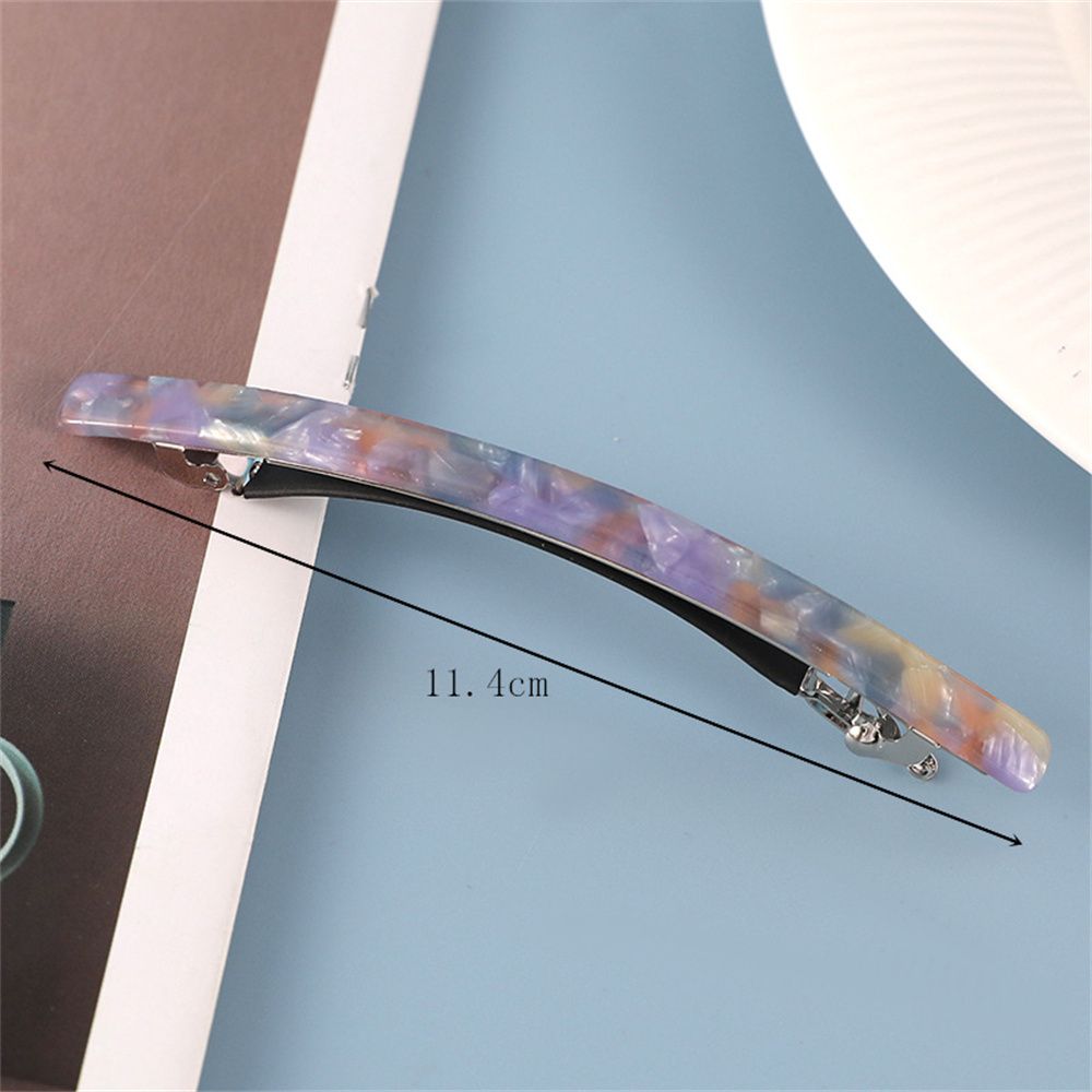 Geometric Leopard Acetate Hair Pin, Hair Clips for Gifts, Long Gifts Hair Accessories, Stylish Hairpins, Elegant Barrett