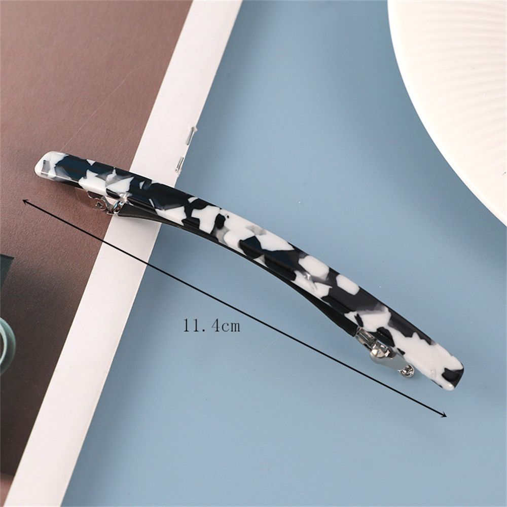 Geometric Leopard Acetate Hair Pin, Hair Clips for Gifts, Long Gifts Hair Accessories, Stylish Hairpins, Elegant Barrett