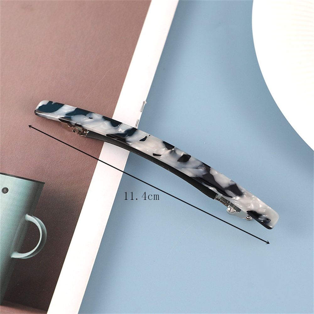 Geometric Leopard Acetate Hair Pin, Hair Clips for Gifts, Long Gifts Hair Accessories, Stylish Hairpins, Elegant Barrett