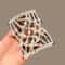 Plastic Pearl Elastic Hairpin Butterfly Fancy Clip Double Side Bun Rhombus Combs Hair Styling Tool 6