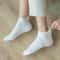 Shallow Mouth Boat Socks Cute Funny Compression Anklet Cotton Socks For Women New Love Embroidery D 1