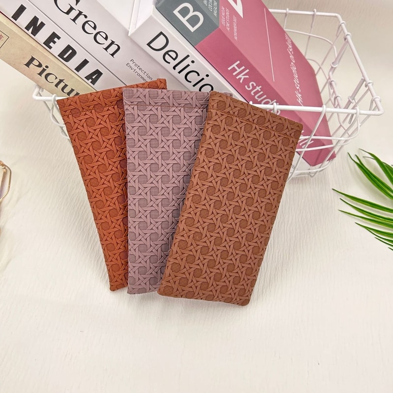 Soft Glasses Box, Sunglasses Organizer PU Leather Case, Eyewear Protector for Men and Women, Myopia Glasses Pouch, Style