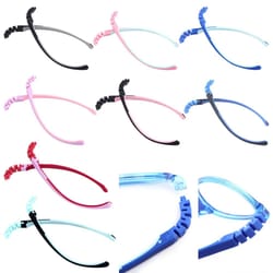 silicone snap-on children eyewear accessories, replacement leg spectacle frame glasses arm for kids glasses