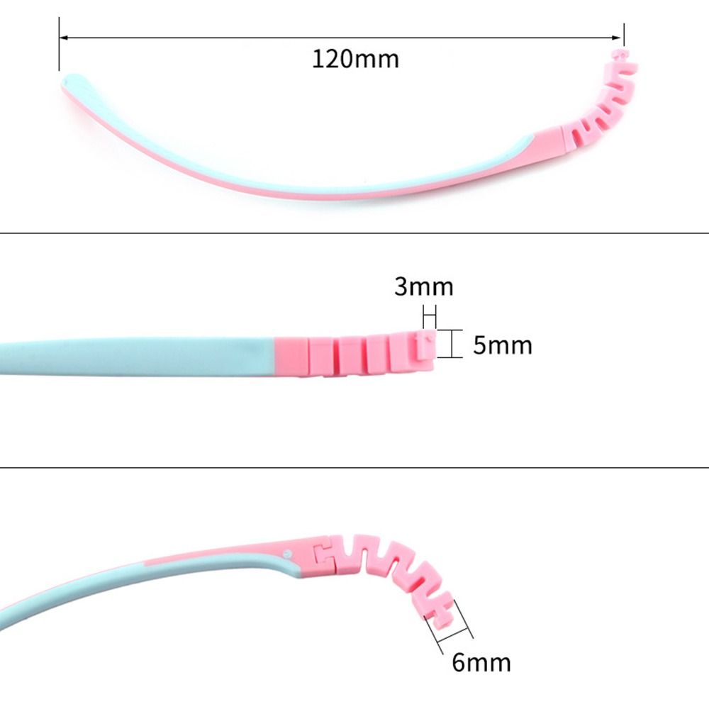 Silicone Snapon Children Eyewear Accessories Replacement Leg Spectacle Frame Glasses Arm For Kids G 4