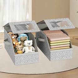foldable hat storage boxes, upgraded visible baseball cap storage organizers, non-woven dustproof hats box for wardrobe