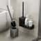 Toilet Brush Holder Wallmounted No Drilling Toilet Bowl Brush And Holder Space Aluminum Bathroom Cl 0