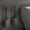 Toilet Brush Holder Wallmounted No Drilling Toilet Bowl Brush And Holder Space Aluminum Bathroom Cl 1