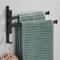 Swivel Bathroom Towel Rail Multifunctional Space Aluminium Wall Towel Holder NoDrill Towel Rack For 3