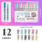 Colors Acrylic Paint Pen Set, Nail Point Graffiti Dotting Pen, Drawing Painting Markers for DIY Nail Art, Manicure Tools