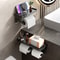 Modern Toilet Paper Holder, Aluminium Double Roll Tissue Holder, Mobile Phone Shelf, Storage Organizer for Bathroom
