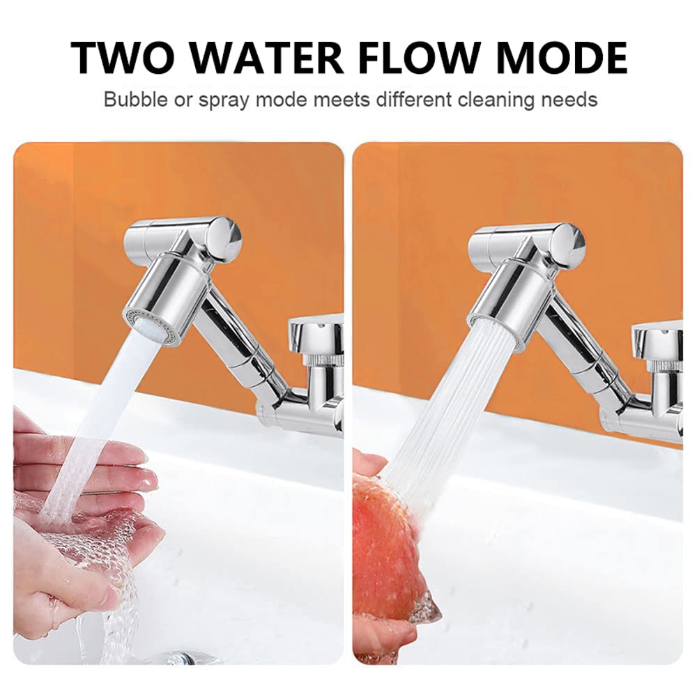 Swivel Faucet Extender Sink Aerator Scalable Splash Water Tap Extension For Kitchen Bathroom Univer 1