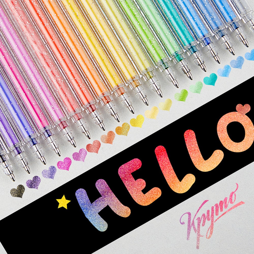 Metallic Gel Pens Quick Dry Glitter Gel Markers For Cardstock Diary Drawing Marking Coloring DIY Ar 1