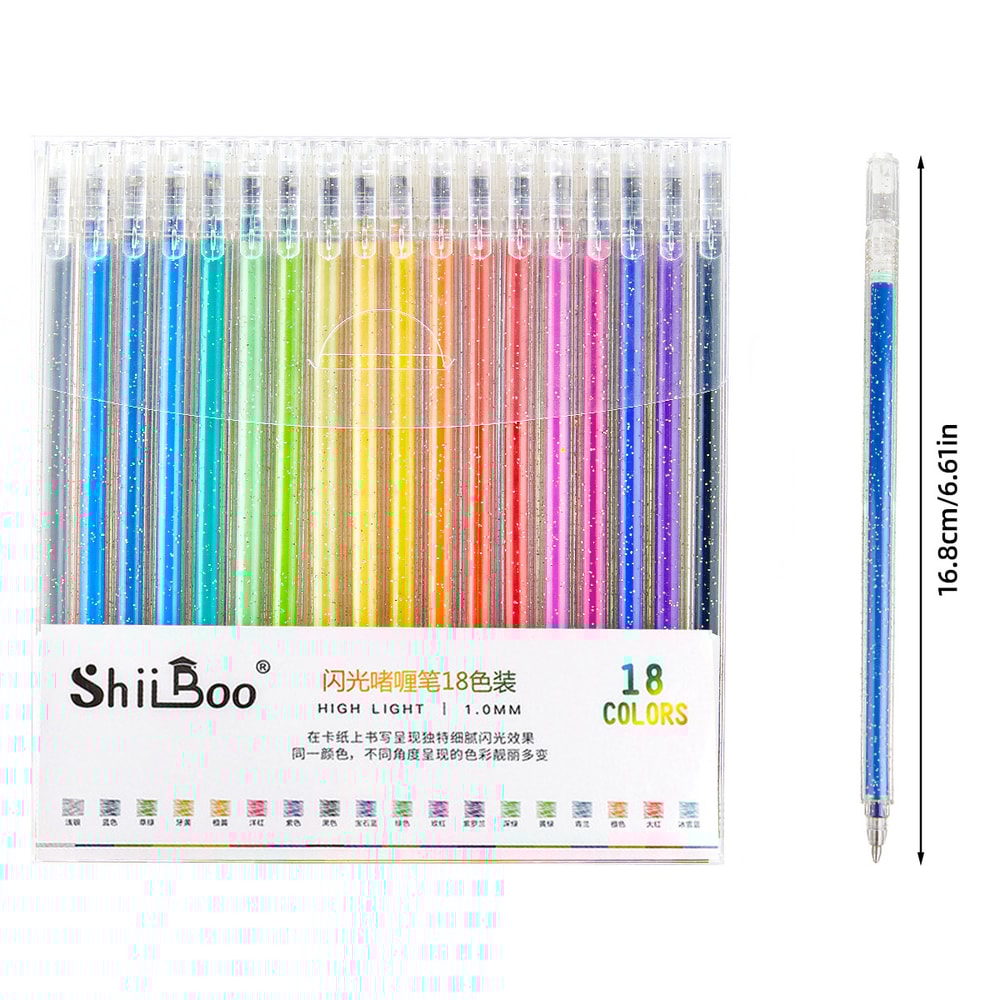 Metallic Gel Pens Quick Dry Glitter Gel Markers For Cardstock Diary Drawing Marking Coloring DIY Ar 4