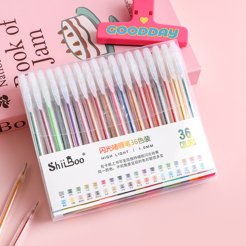 Metallic Gel Pens Quick Dry Glitter Gel Markers For Cardstock Diary Drawing Marking Coloring DIY Ar 9