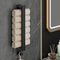 Stainless Steel Bathroom Towel Racks with Hooks, No Drill Wall Storage Organizer, Towel Holder for Bathroom Accessories