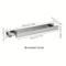 Stainless Steel Bathroom Towel Racks with Hooks, No Drill Wall Storage Organizer, Towel Holder for Bathroom Accessories